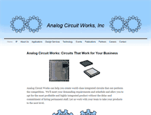 Tablet Screenshot of analogcircuitworks.com